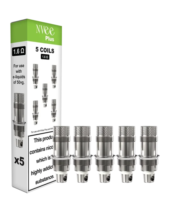 NVee Plus 1.6 ohm Coils (pack of 5)