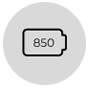 850mAh Battery