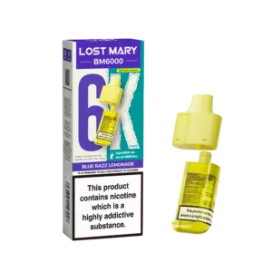 BM6000 Blue Razz Lemonade Prefilled Pods