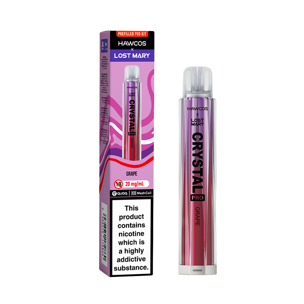 crystal vape grape Grape Lost Mary x Hawco Crystal Pro 600