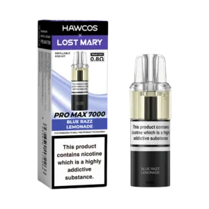 Blue Razz Lemonade Lost Mary X Hawcos Pro MAX 7000 Pods