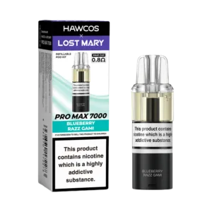 Blueberry Razz Gami Lost Mary X Hawcos 7K Pods