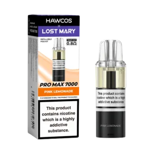 Pink Lemonade Lost Mary X Hawcos PRO MAX 7000 PODs