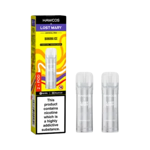 Banana Ice Lost Mary x Hawcos Crystal Pro Prefilled Pods