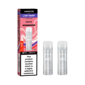 Peach Ice Lost Mary x Hawcos Crystal Pro Prefilled Pods